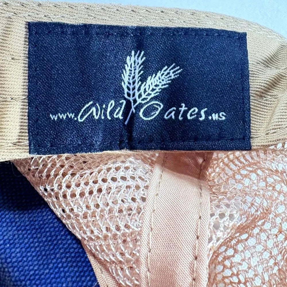 Wild Oates Born Free Now I'm‎ Expensive Denim Distressed Snapback Trucker Hat